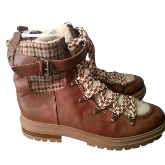 Circus by Sam Edelman Gretchen Hiker Boots (Dark Golden Caramel) Womens Size 12M - Picture 4 of 8